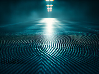 Aufkleber - Abstract close up of a carbon fiber surface with an illuminated background featuring a spotlight with textured design