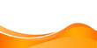 © Lukman - Vector orange line background curve element with white space for text and message design, overlapping layers, vector