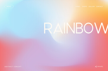 Wall Mural - trendy gradient fluid wave holographic background, colorful abstract liquid. rainbow design wallpape