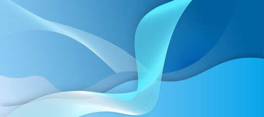 Poster - Abstract wallpaper illustration of wavy flowing energy and colors.
