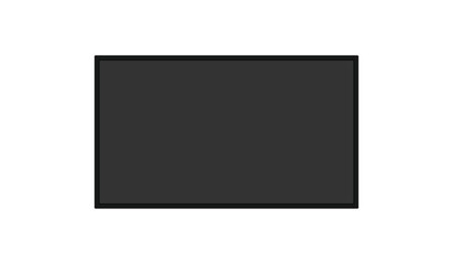 Poster - Realistic TV screen. Modern stylish lcd panel, led type. Large computer monitor display mockup. 