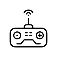 Aufkleber - Remote Control Device Icon Representing Wireless Operation, Electronic Control, and Smart Device Interaction