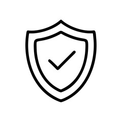 Poster - Security Shield Check Icon Representing Verified Protection, Trusted Access, and Safe Authorization