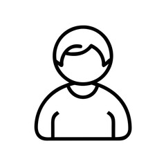 Aufkleber - Single User Profile Icon Representing Personal Account, Identity, and Individual User Interface