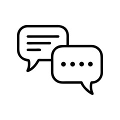 Poster - Speech Bubbles Communication Icon Representing Messaging, Dialogue, and Social Interaction
