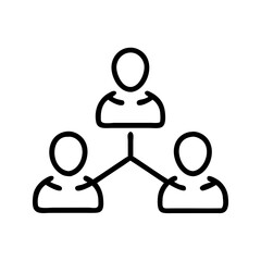 Aufkleber - Team Collaboration in Gear Icon Representing Coordinated Workflow, Collective Effort, and Operational Efficiency