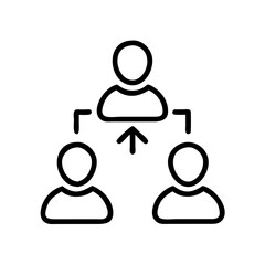 Poster - Team Communication Icon Representing Collaborative Dialogue, Group Interaction, and Workplace Information Exchange