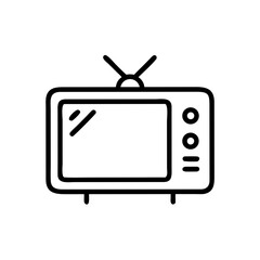 Poster - Television Icon Representing Hotel Entertainment, In-Room Media Access, and Guest Leisure Services