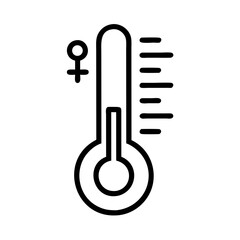 Poster - Thermometer Icon Representing Temperature Check, Health Monitoring, and Heat Measurement