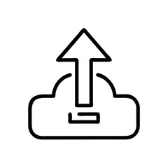 Poster - Upload Arrow Icon Representing File Transfer, Cloud Submission, and Data Upload Functionality
