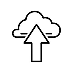 Poster - Upload Arrow Icon Representing File Transfer, Cloud Submission, and Data Upload Functionality