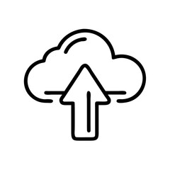 Poster - Upload Arrow Icon Representing File Transfer, Cloud Submission, and Data Upload Functionality