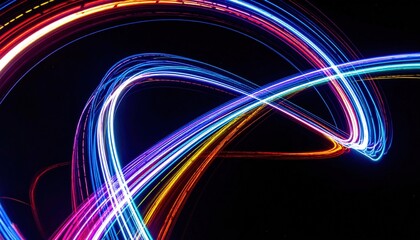 Poster - Abstract Light Painting Patterns