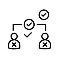 Poster - User Connection with Decision Icons Representing Interactive Choice, Social Input, and Network-Based Decision Making
