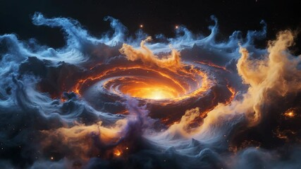 Wall Mural - in the constellation cepheus, the devil nebula is an emission nebula about 3,000 light years distant
