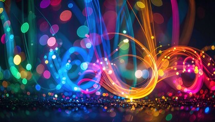 Poster - Abstract Colorful Light Design Background