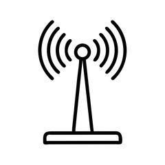 Poster - Wireless Router Device Icon Representing Wi-Fi Signal Transmission and Internet Connectivity