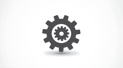 Gear Icon Mechanics Industry Teamwork Machine Engineering Technology Design Symbol