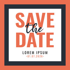 Poster - Save the date banner. Can be used for business, marketing and advertising. 