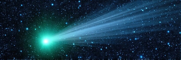 photo of comet in space 