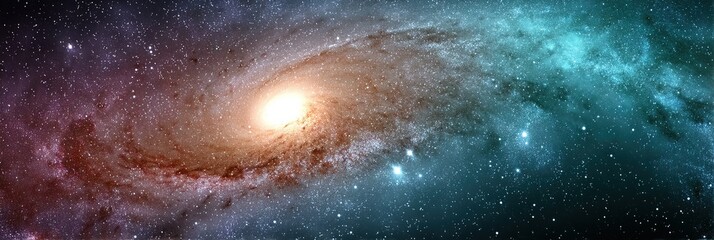Wall Mural - photo of galaxy in space --ar 3:1 --profile 7u4vife --v 7 Job ID: 10a886ae-5dba-4c91-bc96-16443ad55d9a
