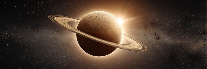 Wall Mural - photo of planet saturn in space 