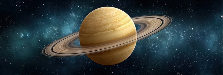 Wall Mural - photo of planet saturn in space 