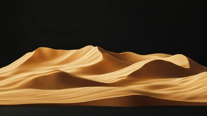 Poster - A close-up shot of a desert with a majestic mountain in the background, suitable for use as a scenic backdrop or nature-inspired design