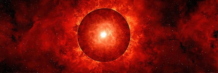 Wall Mural - photo of red supergiant in space 