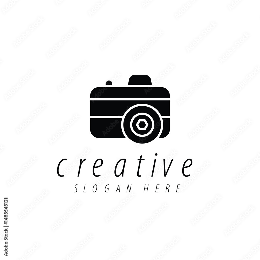 Camera Logo Design Creative Photography Brand Identity Stock Vector ...