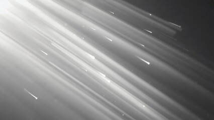 Poster - Abstract representation of light streaks creating dynamic movement and energy in a monochromatic background