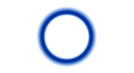 Poster - Blue circle on white background with blurred edges.