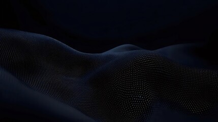 Poster - 暗い背景に浮かぶ抽象的な光の粒子と波状の構造を持つエレガントでモダンなデザイン