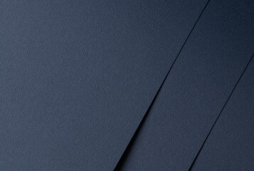 Leinwandbilder - dark blue matte paper texture with an elegant, minimalistic finish. simple geometric lines and sleek