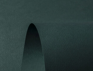 Poster - Dark green matte paper texture with a premium finish, featuring wavy folds and edges. Elegant,