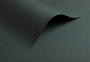 Poster - Dark green matte paper texture with a premium, elegant finish, featuring wavy folds and edges.