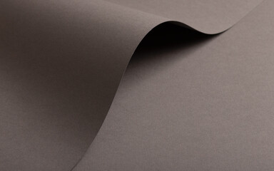 Poster - Greige matte paper texture with a sleek, premium finish, featuring wavy folds and edges. Elegant,