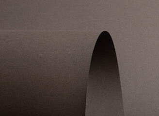 Poster - Chic greige designer paper with a matte finish. Elegant wavy edges and rolled folds create a