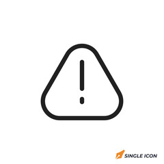 Poster - danger icon vector illustration. danger symbol isolated on white background