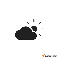 Leinwandbilder - weather icon vector illustration. weather symbol isolated on white background