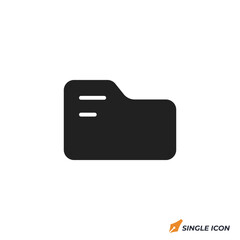 Leinwandbilder - folder icon vector illustration. folder symbol isolated on white background