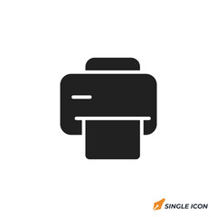 Leinwandbilder - printer icon vector illustration. printer symbol isolated on white background