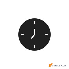 Leinwandbilder - clock icon vector illustration. clock symbol isolated on white background