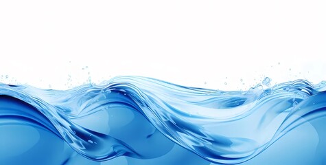 Aufkleber - 抽象的な青い水波背景テクスチャのグラフィックデザインと水の波紋の動きと輝き