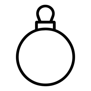 Christmas ball icon on white background vector
Vector icon