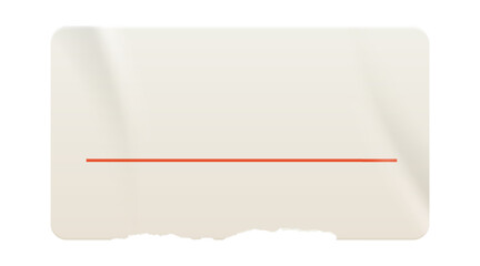 Wall Mural - vintage white rectangle price tag. grunge sticker with a ripped paper edge. retro promotional blank 