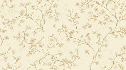 Poster - Creating a seamless floral pattern with intricate details for textiles home decor and design projects in a natural setting