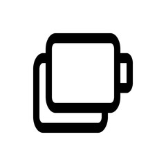 Poster - Illustration of a battery icon with a charge indicator on the right side and a duplicate layer behind it