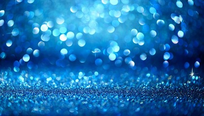 abstract blue bokeh glitter sparkle background