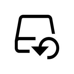Poster - Illustration of a database icon with an arrow looping around it, indicating a backup or restore process